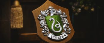 Slytherin, coat of arms Wallpaper 3440x1440