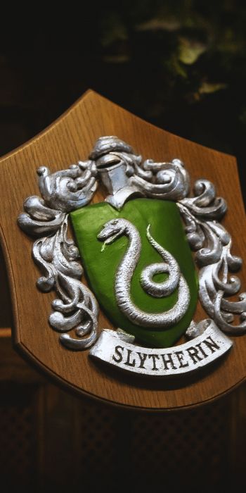 Slytherin, coat of arms Wallpaper 720x1440