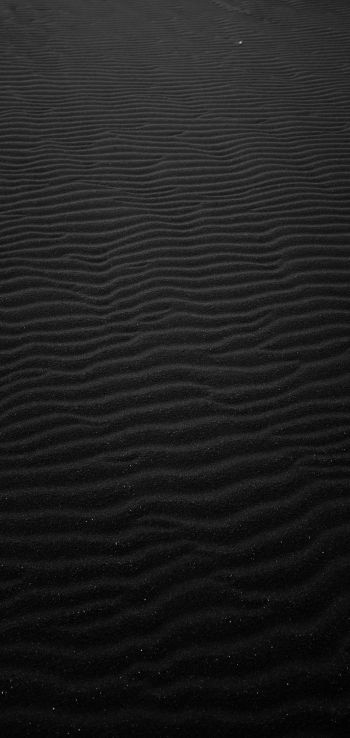 Обои 720x1520 песок, черный