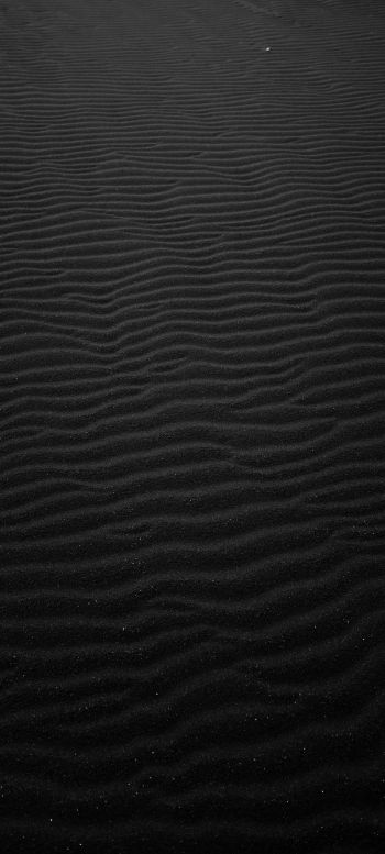 Обои 720x1600 песок, черный