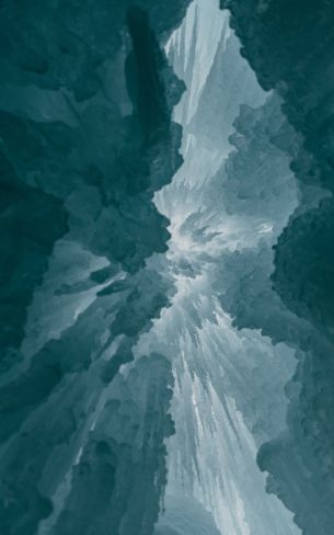 ice, bottom view Wallpaper 800x1280