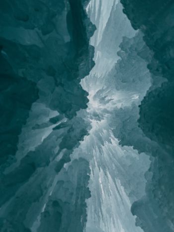 ice, bottom view Wallpaper 1536x2048