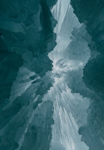 ice, bottom view Wallpaper 1668x2388