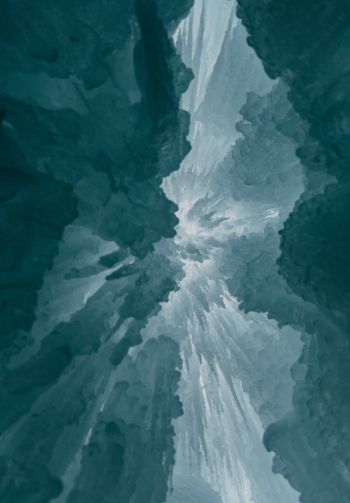 ice, bottom view Wallpaper 1640x2360