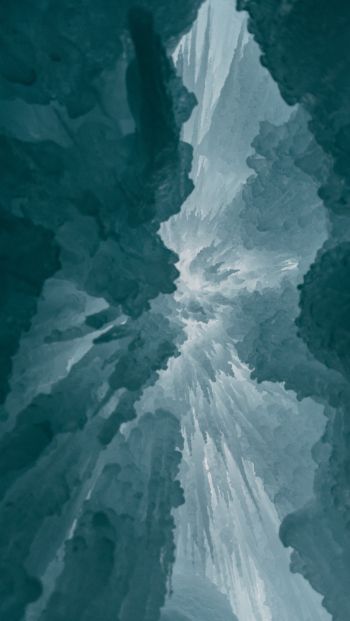 ice, bottom view Wallpaper 640x1136