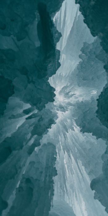 ice, bottom view Wallpaper 720x1440