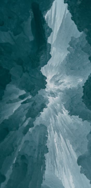 ice, bottom view Wallpaper 1080x2220