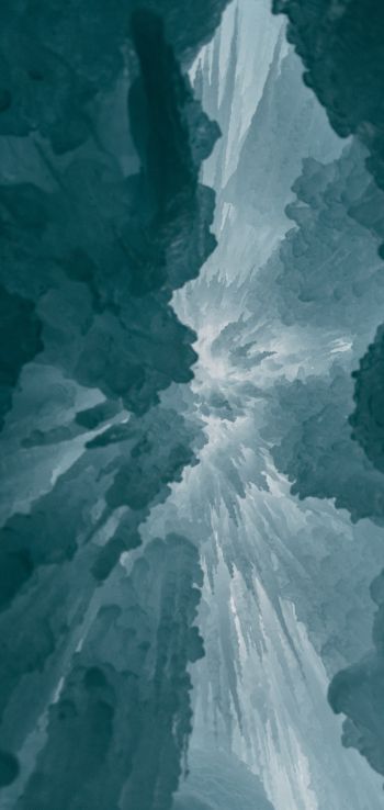 ice, bottom view Wallpaper 1440x3040