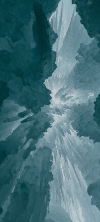 ice, bottom view Wallpaper 1440x3200