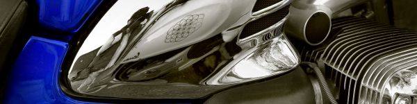 BMW, engine, chrome Wallpaper 1590x400