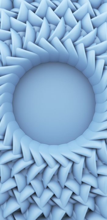 3D modeling, circle Wallpaper 1440x2960