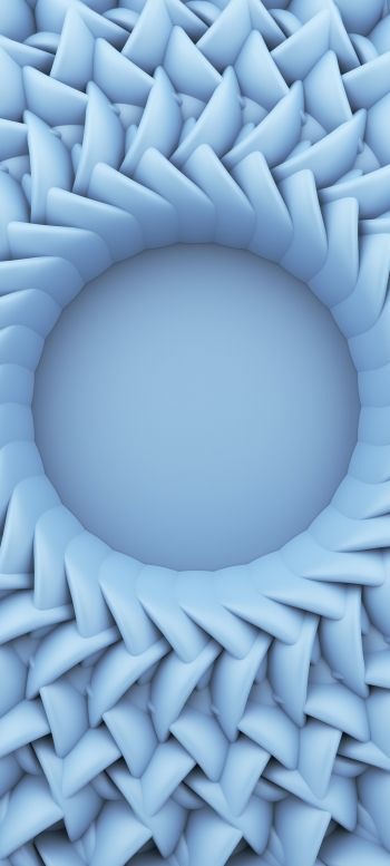 3D modeling, circle Wallpaper 1440x3200