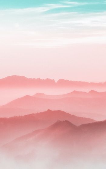 mountains, fog, weather Wallpaper 800x1280
