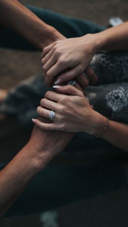 hands, pair, love Wallpaper 640x1136