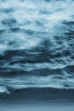 waves, water, blue Wallpaper 4160x6240