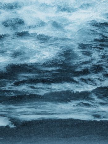 waves, water, blue Wallpaper 1536x2048