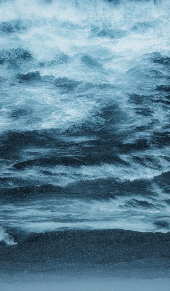 waves, water, blue Wallpaper 600x1024