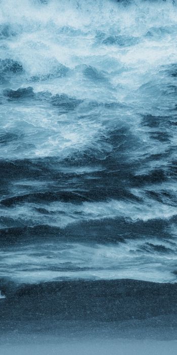 waves, water, blue Wallpaper 720x1440