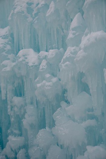 ice, frozen, light Wallpaper 640x960