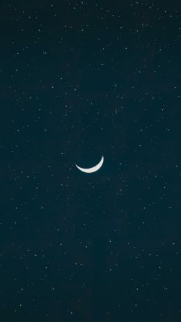 month, starry night Wallpaper 1080x1920