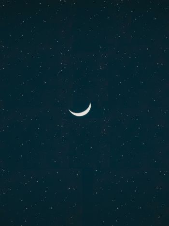month, starry night Wallpaper 2048x2732