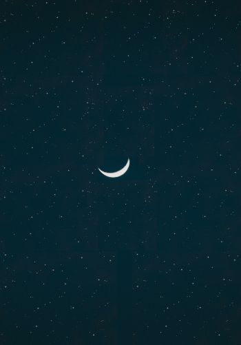month, starry night Wallpaper 1668x2388