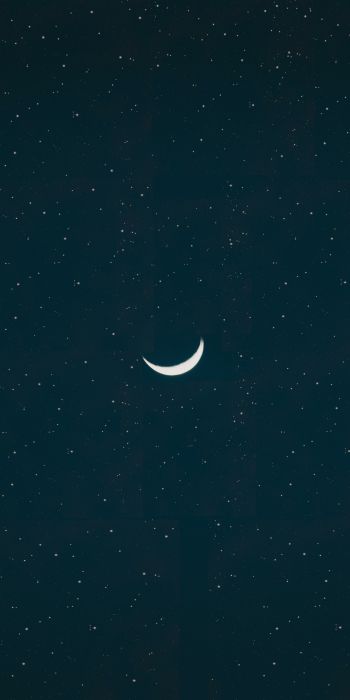 month, starry night Wallpaper 720x1440