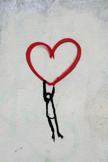 heart, figure Wallpaper 640x960