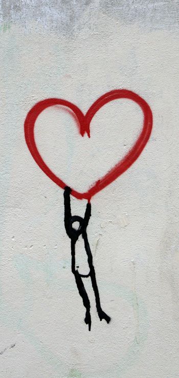 heart, figure Wallpaper 1440x3040