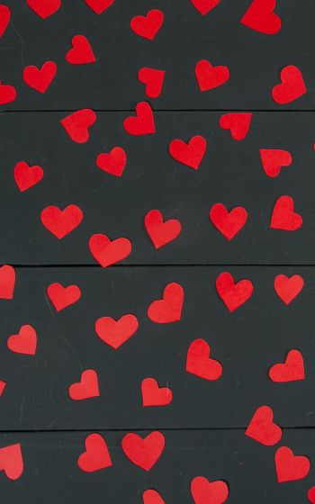 hearts, valentine Wallpaper 1600x2560
