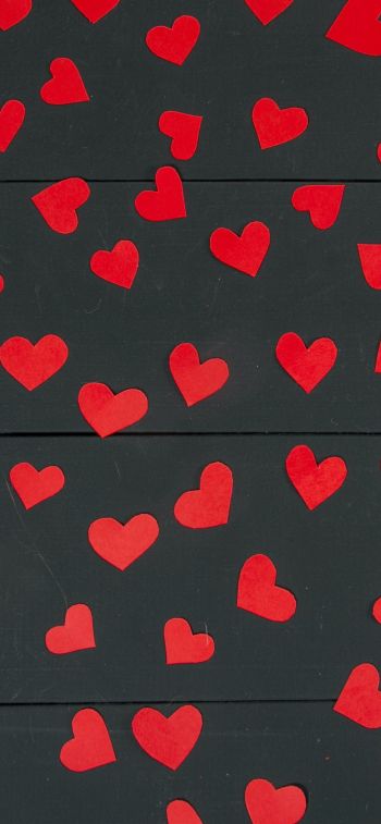 hearts, valentine Wallpaper 828x1792