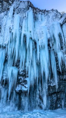 Middle Cove, The Netherlands, Canada, ice Wallpaper 640x1136