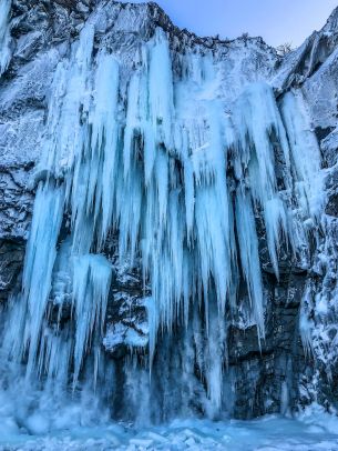 Middle Cove, The Netherlands, Canada, ice Wallpaper 1668x2224