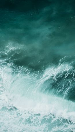 sea waves, foam Wallpaper 640x1136
