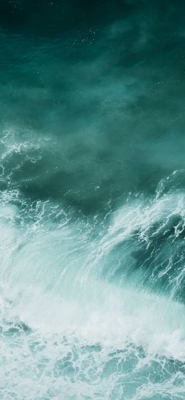 sea waves, foam Wallpaper 1242x2688