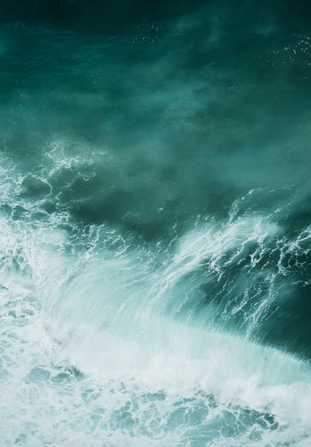 sea waves, foam Wallpaper 1640x2360