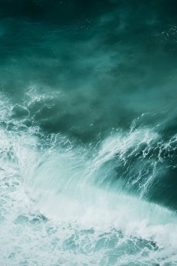 sea waves, foam Wallpaper 640x960