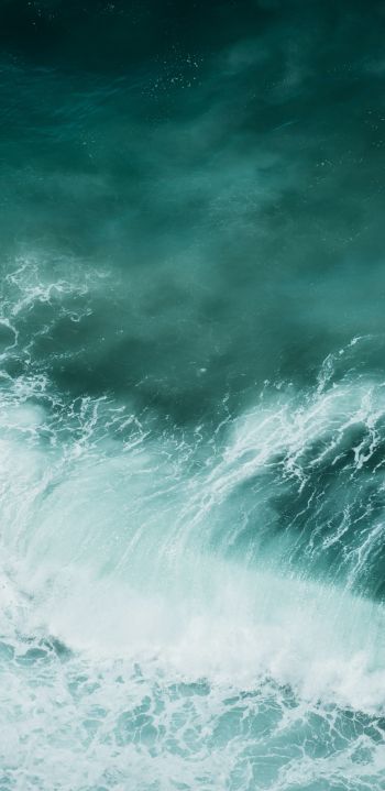 sea waves, foam Wallpaper 1080x2220