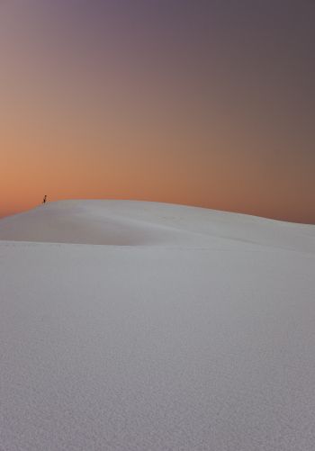 Обои 1668x2388 белый песок, песочные дюны