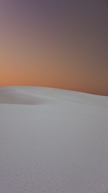 Обои 640x1136 белый песок, песочные дюны