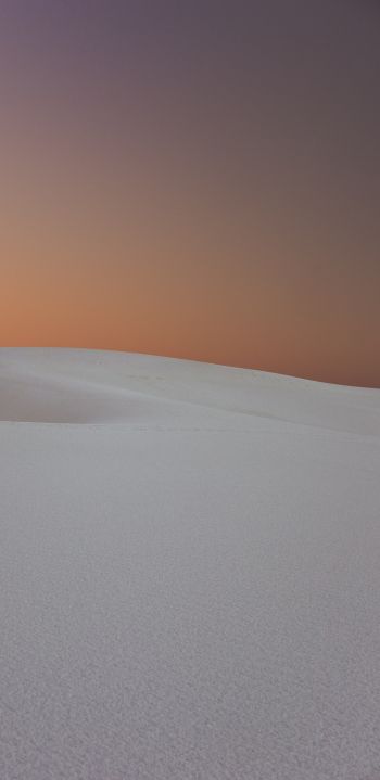 Обои 1440x2960 белый песок, песочные дюны