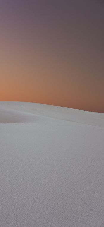 Обои 1242x2688 белый песок, песочные дюны