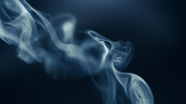 gray smoke, outlines Wallpaper 1600x900