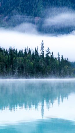 Обои 1440x2560 Кинни Лейк, Канада, озеро