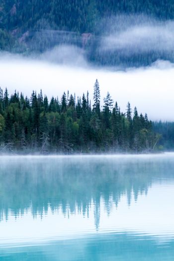 Kinney Lake, Canada, lake Wallpaper 640x960