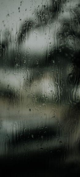 glass, rain drops Wallpaper 1080x2400
