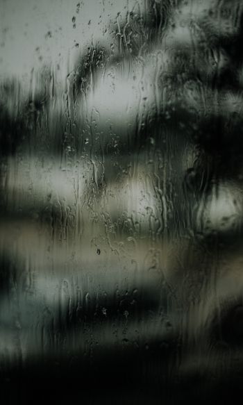 glass, rain drops Wallpaper 1200x2000