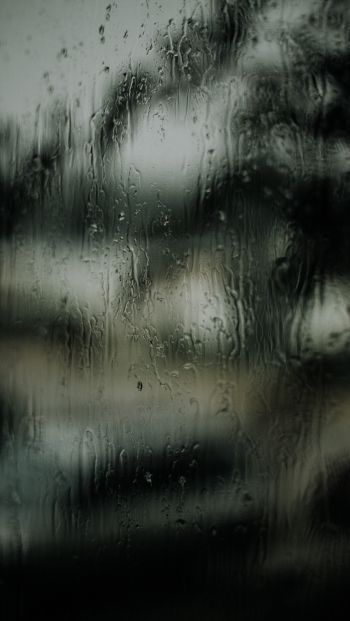 glass, rain drops Wallpaper 640x1136