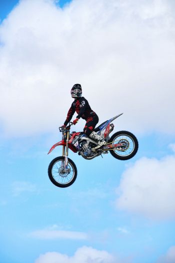 motocross, jump Wallpaper 640x960