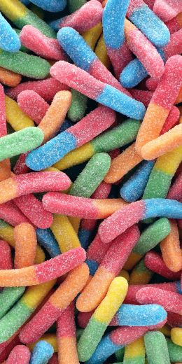 gummy worms Wallpaper 720x1440